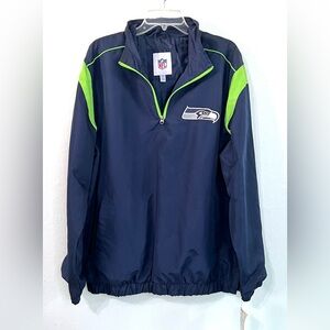 SEAHAWKS PULLOVER MENS WINDBREAKER WITH A SIDE ZIP NWT SZ. XL #111